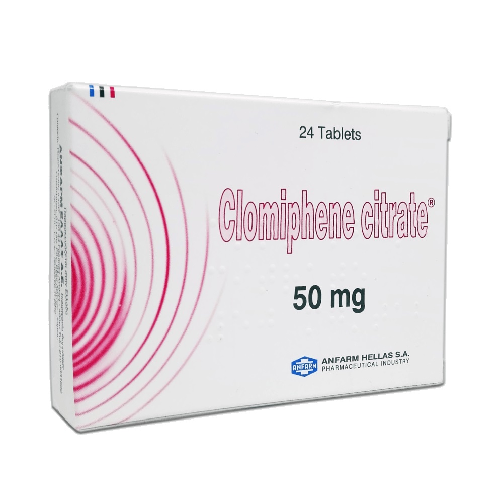 clomiphene citrate clomid Anfarm Hellas box Clomid (Clomiphene Citrate)