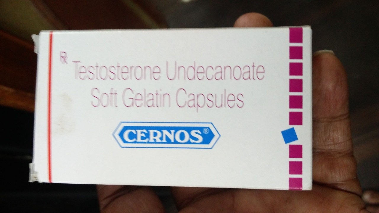 Testosterone Undecanoate gelatin capcules box Cernos Caps Testosterone Undecanoate – Cernos Caps